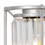 NL91259 Maccia 2 Light Wall Light Polished Nickel Clear