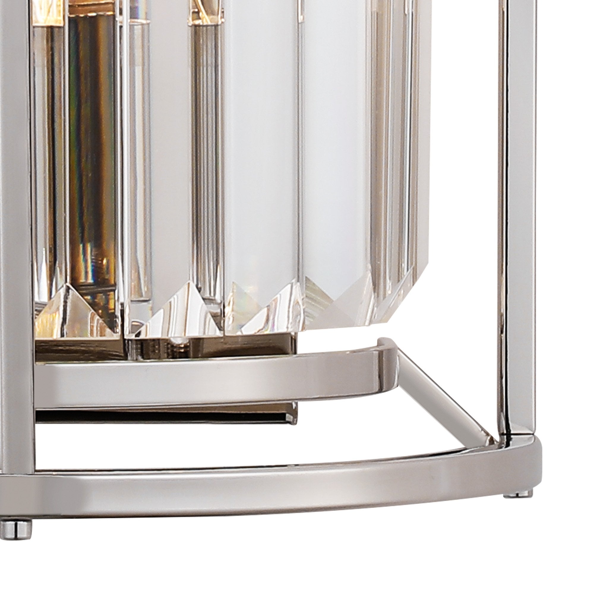 NL91259 Maccia 2 Light Wall Light Polished Nickel Clear