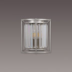 NL91259 Maccia 2 Light Wall Light Polished Nickel Clear