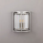 NL91259 Maccia 2 Light Wall Light Polished Nickel Clear
