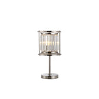 NL91269 Maccia 1 Light Table Lamp Polished Nickel Clear