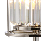 NL91269 Maccia 1 Light Table Lamp Polished Nickel Clear
