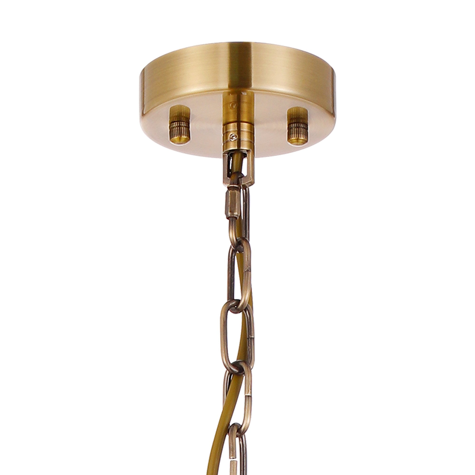NL91279 Maccia 1 Light Pendant/Ceiling Light Antique Brass Clear