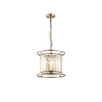 NL91289 Maccia 3 Light Pendant/Ceiling Light Antique Brass Clear