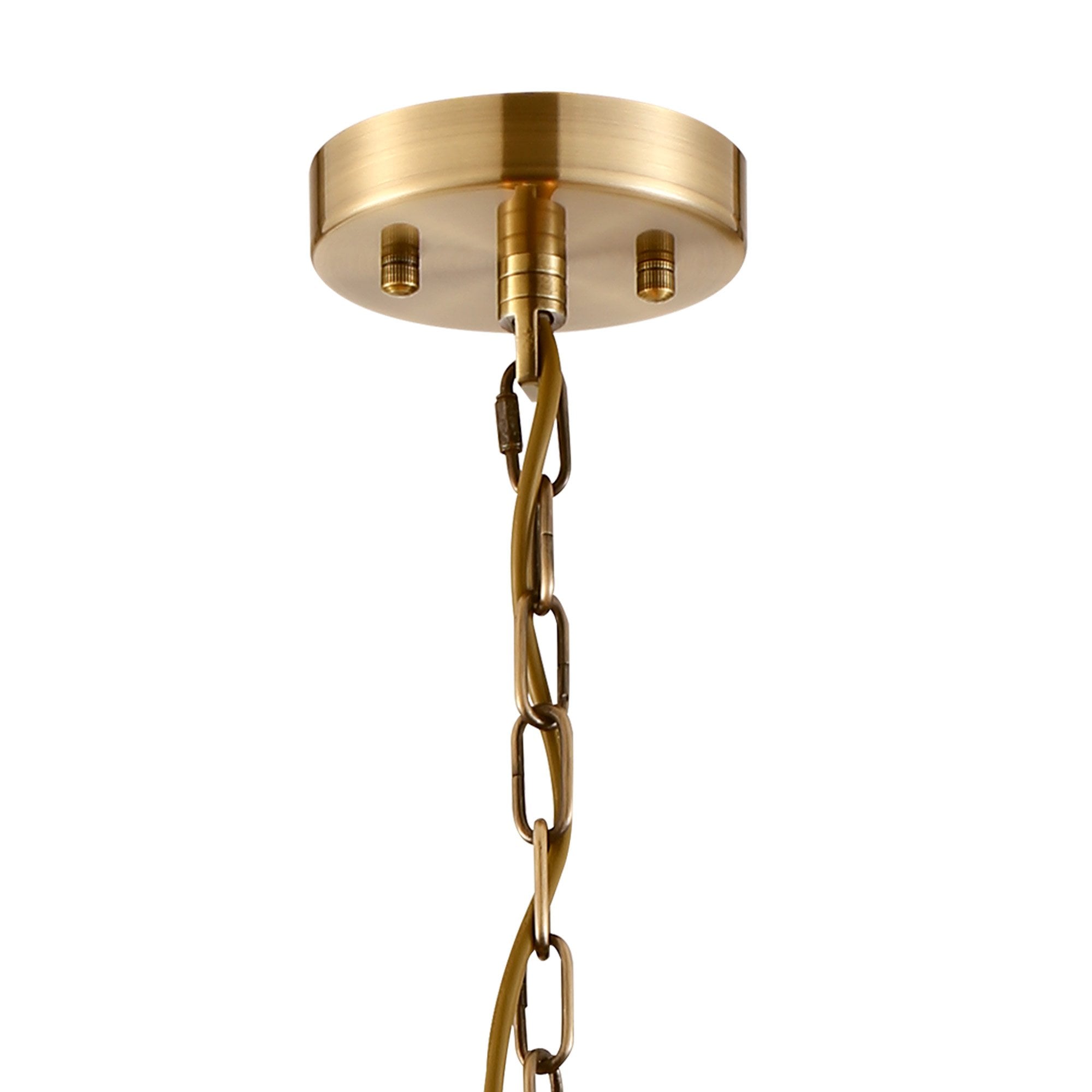 NL91289 Maccia 3 Light Pendant/Ceiling Light Antique Brass Clear