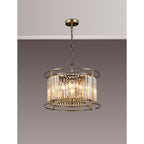 NL91299 Maccia 6 Light Pendant/Ceiling Light Antique Brass Clear