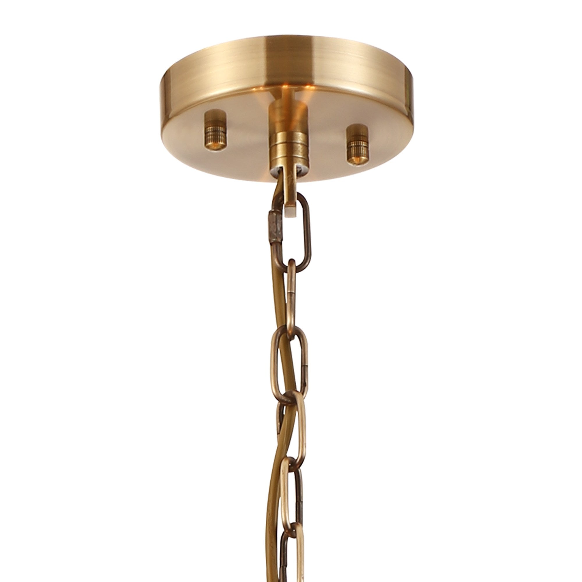 NL91299 Maccia 6 Light Pendant/Ceiling Light Antique Brass Clear