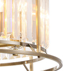 NL91299 Maccia 6 Light Pendant/Ceiling Light Antique Brass Clear