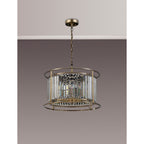 NL91299 Maccia 6 Light Pendant/Ceiling Light Antique Brass Clear