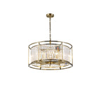 NL91309 Maccia 8 Light Pendant/Ceiling Light Antique Brass Clear