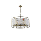 NL91309 Maccia 8 Light Pendant/Ceiling Light Antique Brass Clear
