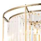NL91309 Maccia 8 Light Pendant/Ceiling Light Antique Brass Clear