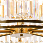 NL91309 Maccia 8 Light Pendant/Ceiling Light Antique Brass Clear