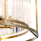 NL91309 Maccia 8 Light Pendant/Ceiling Light Antique Brass Clear
