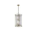NL91319 Maccia 6 Light Pendant/Ceiling Light Antique Brass Clear
