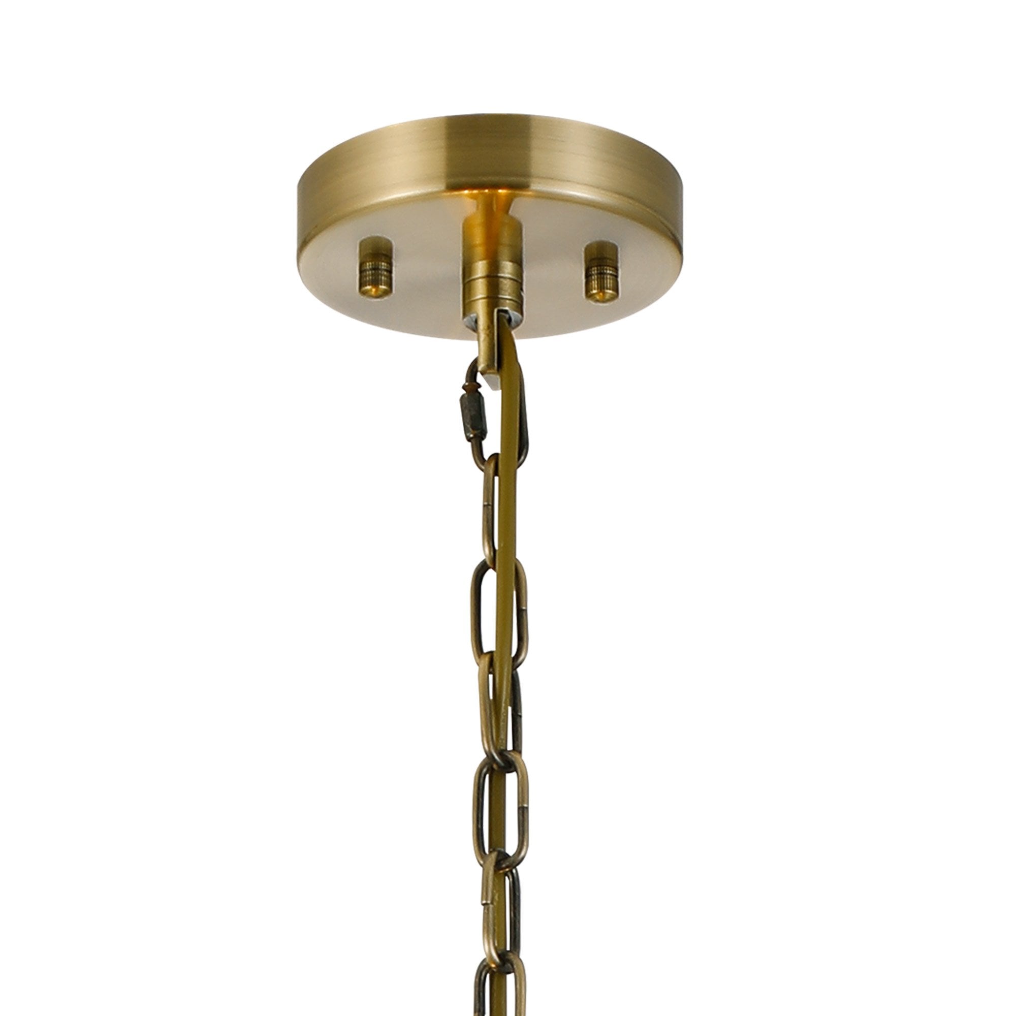 NL91319 Maccia 6 Light Pendant/Ceiling Light Antique Brass Clear