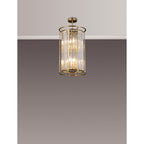 NL91319 Maccia 6 Light Pendant/Ceiling Light Antique Brass Clear