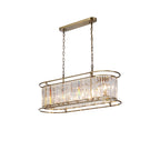 NL91329 Maccia 7 Light Pendant/Ceiling Light Antique Brass Clear