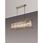 NL91329 Maccia 7 Light Pendant/Ceiling Light Antique Brass Clear