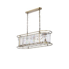 NL91329 Maccia 7 Light Pendant/Ceiling Light Antique Brass Clear