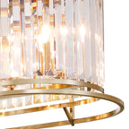 NL91329 Maccia 7 Light Pendant/Ceiling Light Antique Brass Clear