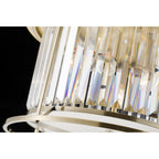 NL91339 Maccia 3 Light Flush Ceiling Light Antique Brass Clear