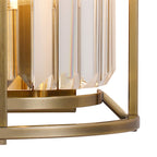 NL91369 Maccia 2 Light Wall Light Antique Brass Clear