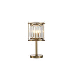 NL91379 Maccia 1 Light Table Lamp Antique Brass Clear