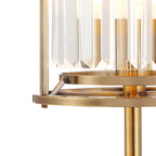 NL91379 Maccia 1 Light Table Lamp Antique Brass Clear