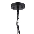NL93059 Maccia 10 Light Pendant Satin Black Clear