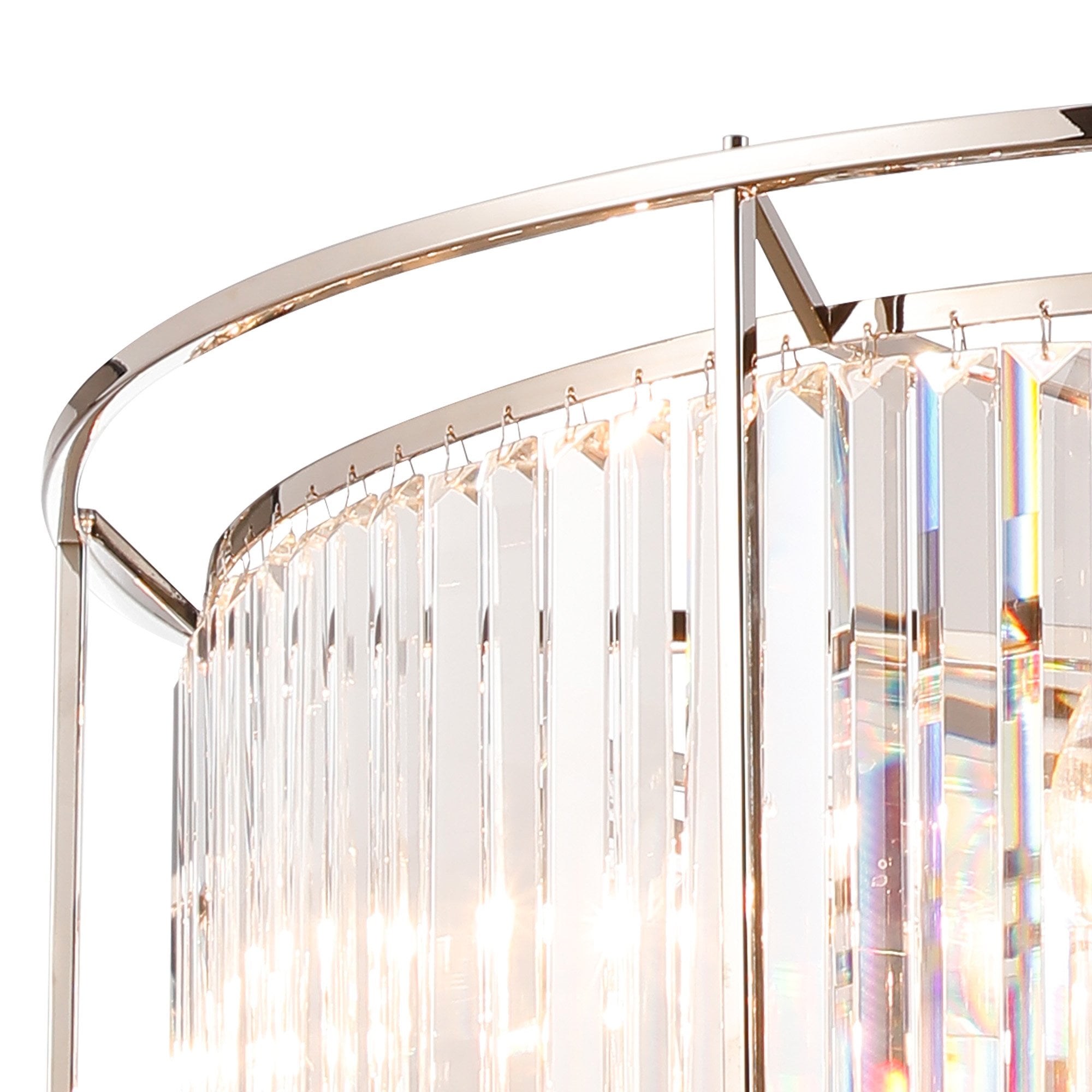 NL93069 Maccia 10 Light Pendant Polished Nickel Clear