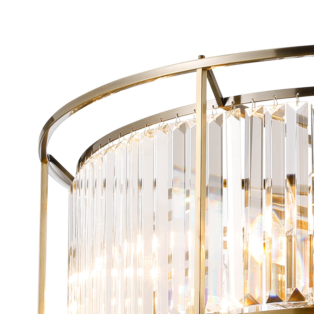 NL93079 Maccia 10 Light Pendant Antique Brass Clear