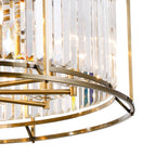 NL93079 Maccia 10 Light Pendant Antique Brass Clear