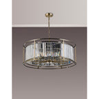 NL93079 Maccia 10 Light Pendant Antique Brass Clear