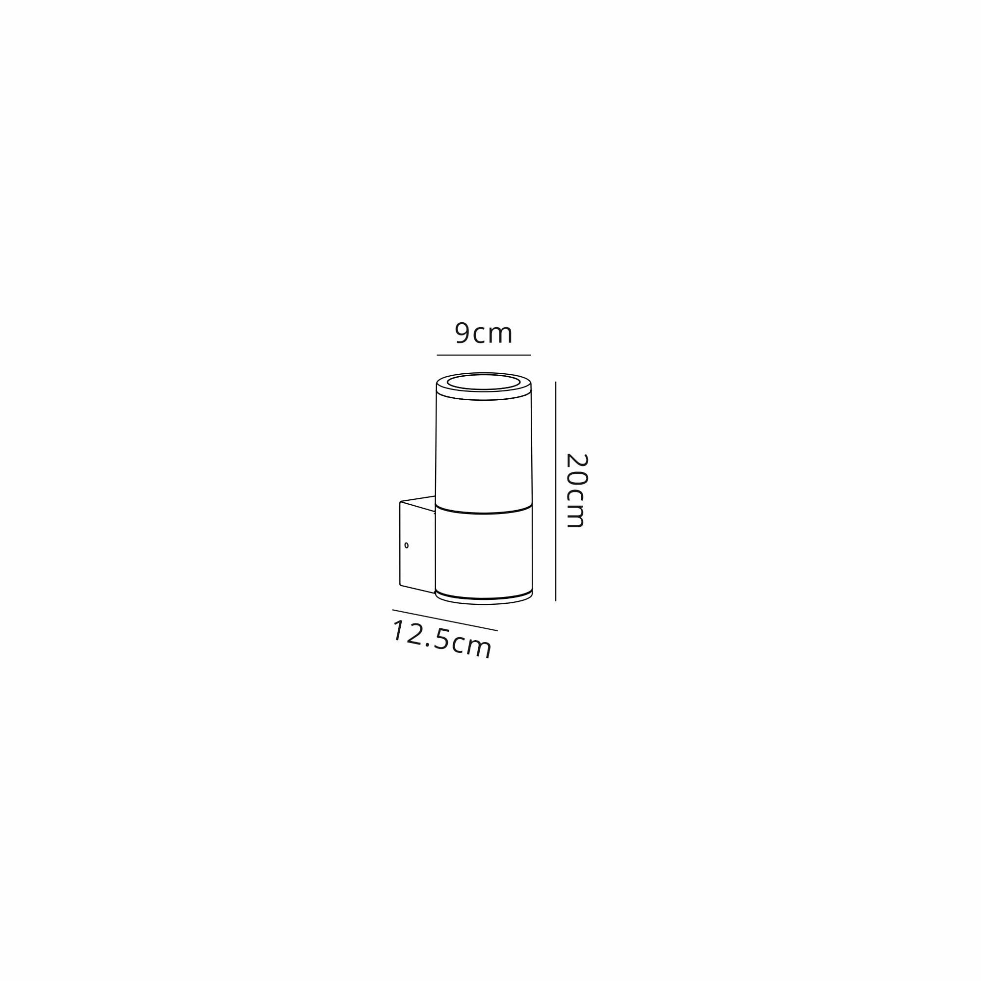 NL7074/OP9 Marc 1 Light Outdoor Wall Light Matt Brown Opal