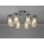 NL90989 Minnie 8 Light Ceiling Light Polished Chrome Crystal