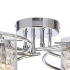 NL90989 Minnie 8 Light Ceiling Light Polished Chrome Crystal
