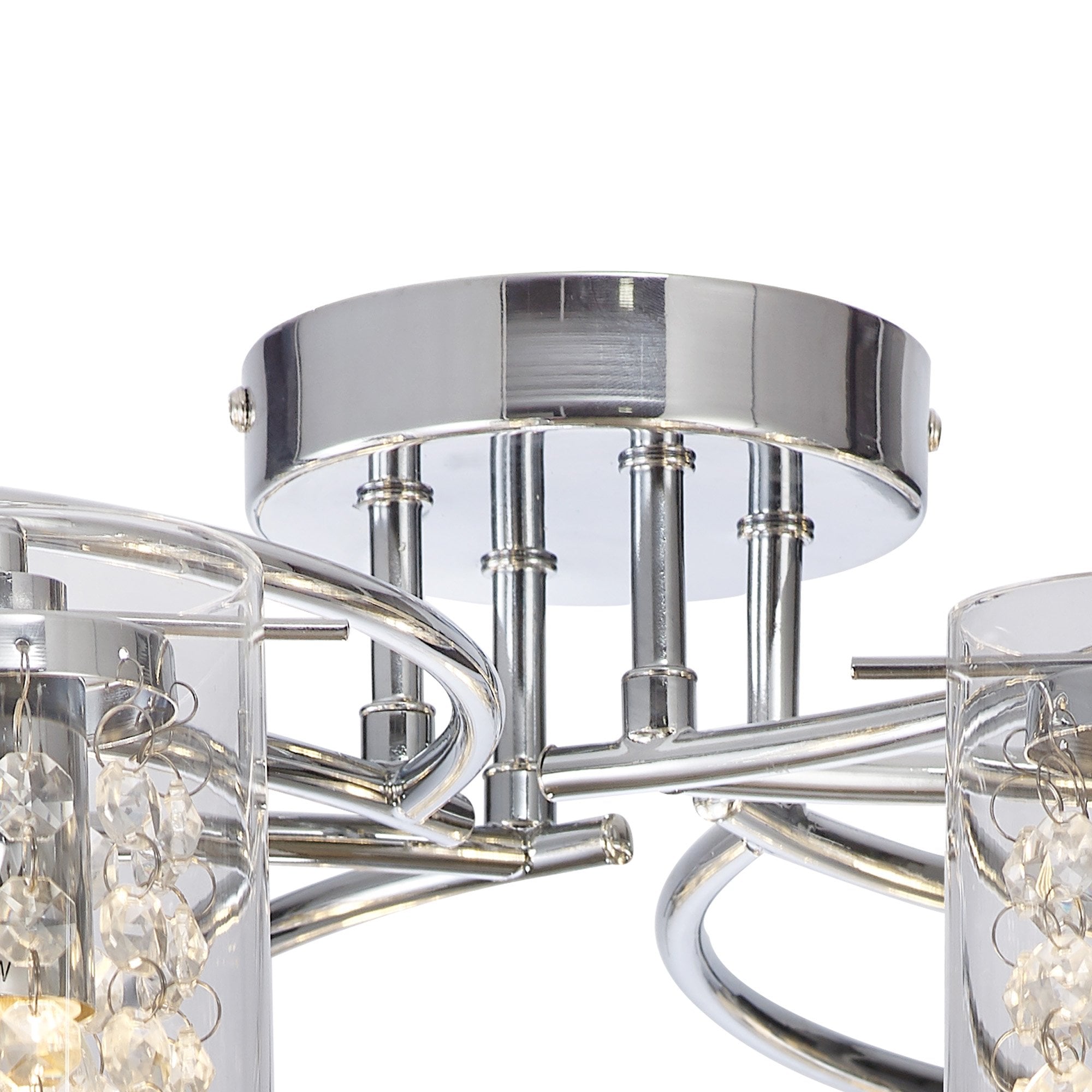 NL90989 Minnie 8 Light Ceiling Light Polished Chrome Crystal