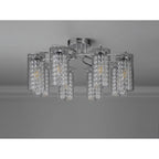 NL90989 Minnie 8 Light Ceiling Light Polished Chrome Crystal