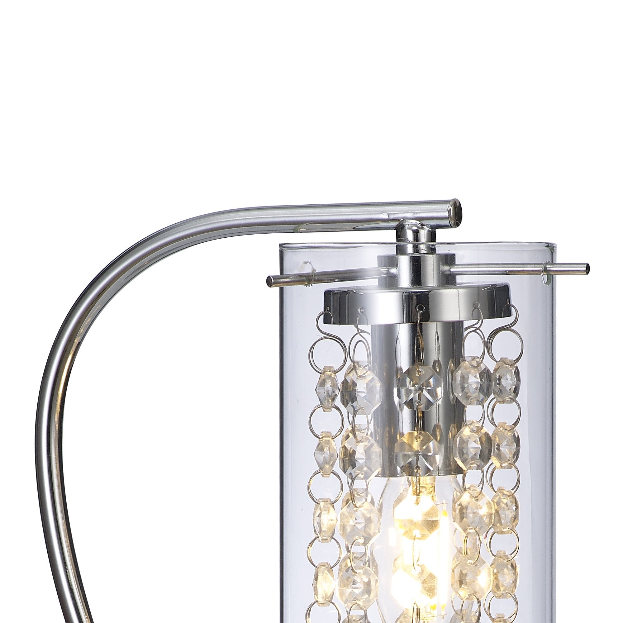 NL91009 Minnie 1 Light Table Lamp Polished Chrome Crystal