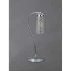NL91009 Minnie 1 Light Table Lamp Polished Chrome Crystal