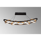 NL74519 Naegel 5 LED Linear Pendant Satin Black Gold