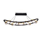 NL74519 Naegel 5 LED Linear Pendant Satin Black Gold