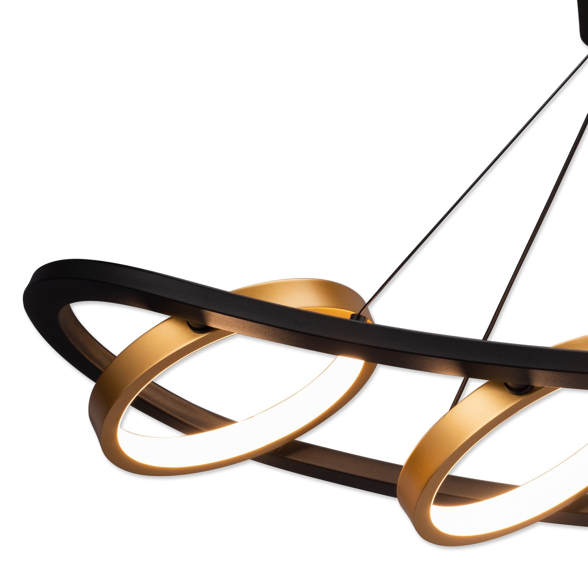 NL74519 Naegel 5 LED Linear Pendant Satin Black Gold