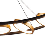 NL74519 Naegel 5 LED Linear Pendant Satin Black Gold