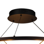 NL74529 Naegel 5 LED Round Pendant Satin Black Gold