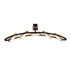NL74539 Naegel 5 LED Ceiling Light Satin Black Gold