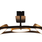 NL74539 Naegel 5 LED Ceiling Light Satin Black Gold