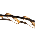 NL74539 Naegel 5 LED Ceiling Light Satin Black Gold