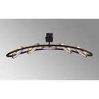 NL74539 Naegel 5 LED Ceiling Light Satin Black Gold
